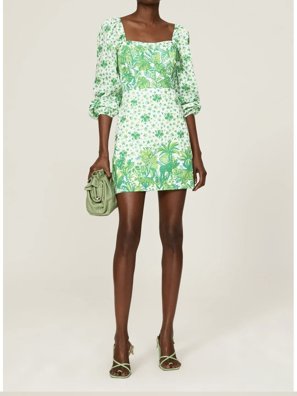 Lilly Pulitzer Green Printed Sundress
